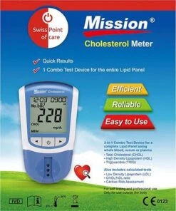 Mission 3-in-1 Cholesterol Meter Startset - Cholesterol Thuistest -MEDISANA Shop 1002x1200 1