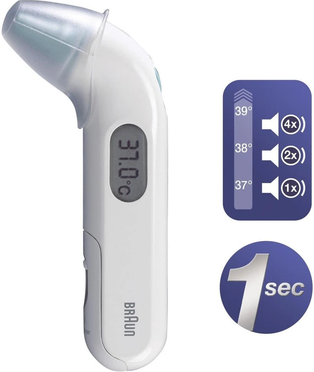 Braun Thermoscan 3 IRT 3030 Koortsthermometer Oor 4 Braun Thermoscan 3 IRT 3030 Koortsthermometer Oor - Afbeelding 2