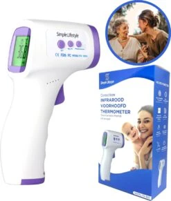 Simple Lifestyle® Infrarood Thermometer - Gecertificeerd - Contactloos