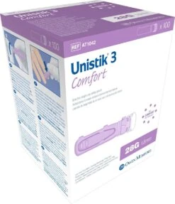 Unistik 3 Veiligheidslancet Comfort 100 Stuks (bloedglucose Meten)