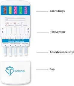 Telano Multidrugstest 10 - Urine Drugstest Test Op 10 Soorten Drugs - 10 Stuks -MEDISANA Shop 1031x1200 5