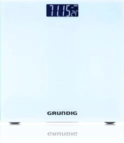 Grundig Weegschaal - Digitale Personenweegschaal - 50 Gram Nauwkeurig - 2 Tot 180 Kilo - Wit