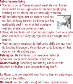 Otalgan EarPlanes Oordoppen - Oordopjes Tijdens Het Vliegen - 1 Paar 11 Otalgan EarPlanes Oordoppen - Oordopjes Tijdens Het Vliegen - 1 Paar -MEDISANA Shop 1042x1200 1