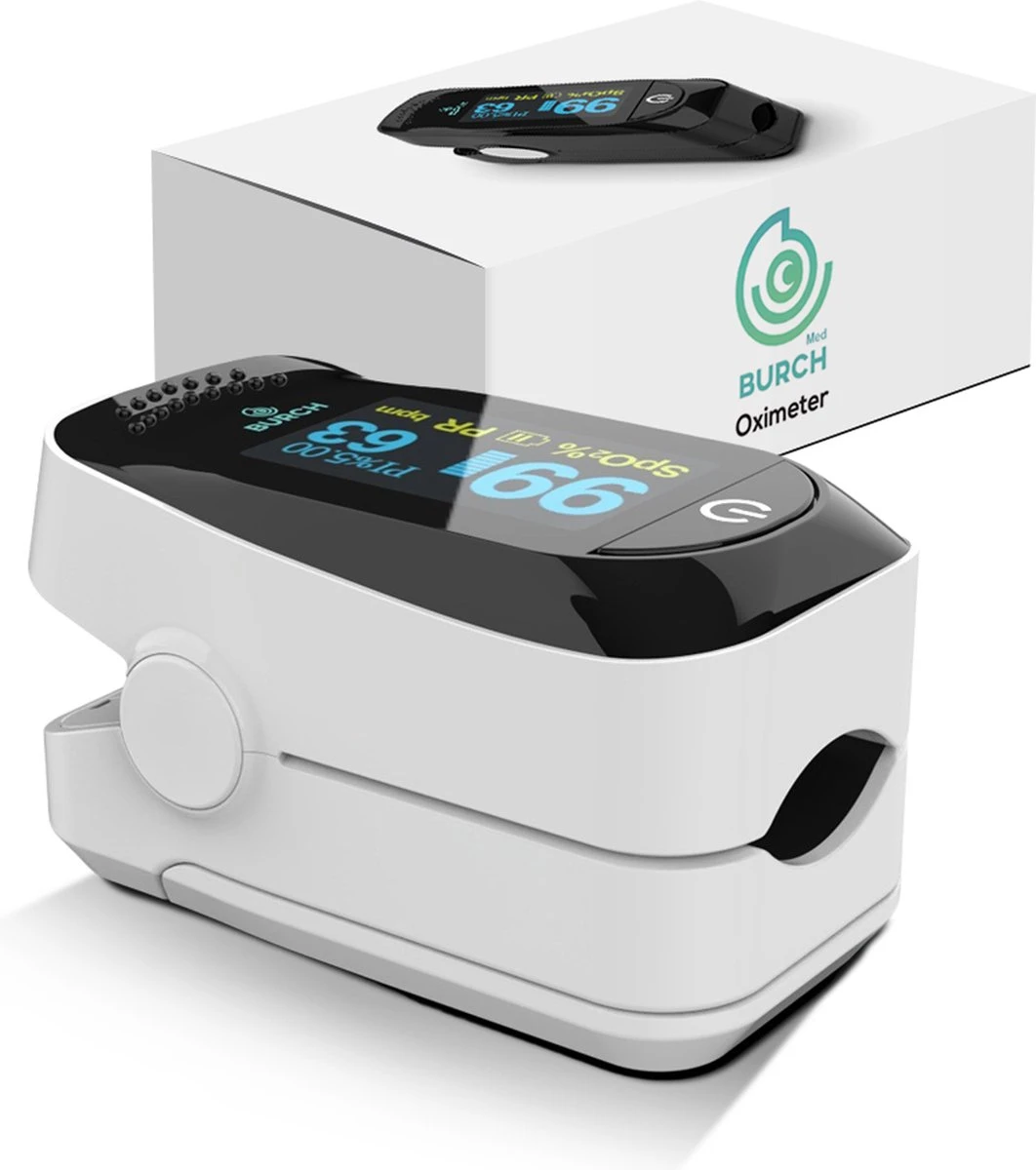 BURCH Med ® Saturatiemeter Zuurstofmeter Vinger - Oximeter - CE + FAGG Medische Kwalificatie En Inspectie - NL Handleiding - Koord + Batt. 9 BURCH Med ® Saturatiemeter Zuurstofmeter Vinger - Oximeter - CE + FAGG Medische Kwalificatie En Inspectie - NL Handleiding - Koord + Batt. - Afbeelding 7