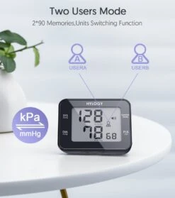 HYLOGY Pols Bloeddrukmeter Hartstichting - Digitaal LCD-scherm - Wrist Blood Pressure Monitor Easy - Manchet 13.5-21 Cm - Spraakuitzending - Zwart -MEDISANA Shop 1062x1200