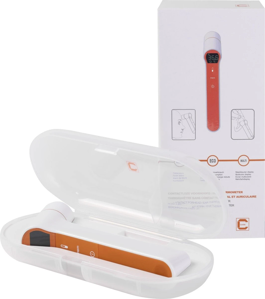 Cresta Care Infrarood Voorhoofd En Oor Thermometer | Snelle Meting | Geschikt Voor Kinderen En Volwassenen 8 Cresta Care Infrarood Voorhoofd En Oor Thermometer | Snelle Meting | Geschikt Voor Kinderen En Volwassenen - Afbeelding 6