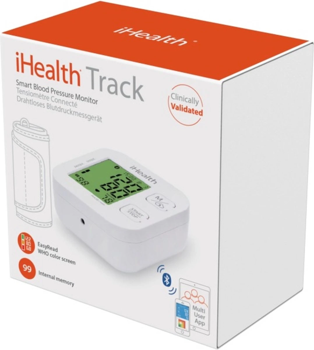 IHealth Track - Bovenarm Bloeddrukmeter 6 IHealth Track - Bovenarm Bloeddrukmeter - Afbeelding 4