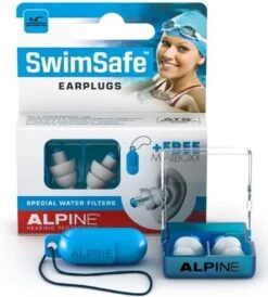 Alpine SwimSafe - Zwem Oordoppen - Voorkomt Oorpijn - Met Filters - Wit - SNR 10 DB - 1 Paar -MEDISANA Shop 1080x1200 4