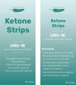 Ketonentest - 100 Strips - Keto - Dieet - URS-1K - FDA Keurmerk - Ketose - Urine - Test - Strips -MEDISANA Shop 1083x1200 5