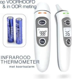 G Master Professionele Digitale Infrarood Oor- / Voorhoofd Thermometer Incl. Batterijen, Nederlandse Handleiding En 20 X Beschermkapjes -MEDISANA Shop 1084x1200 2