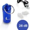 Oordoppen - Earplugs Voor Slapen - Partyplugs - 26 DB - Opbergdoosje Met Sleutelhanger - Anti-verlies Touwtje - Voor Concert, Slapen En Luide Omgeving