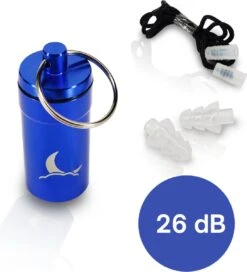 Oordoppen - Earplugs Voor Slapen - Partyplugs - 26 DB - Opbergdoosje Met Sleutelhanger - Anti-verlies Touwtje - Voor Concert, Slapen En Luide Omgeving