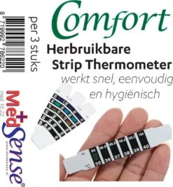 Comfort - Herbruikbare Stripthermometer - 3 Stuks