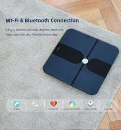 Skala Weegschaal Met Lichaamsanalyse - Digitale Personenweegschaal - Zwart -MEDISANA Shop 1123x1200