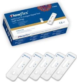 Flowflex Zelftest Corona Zelftest / Sneltest Verpakt Per 5 STUKS - Sars-CoV-2 Antigen Rapid Test -MEDISANA Shop 1127x1200