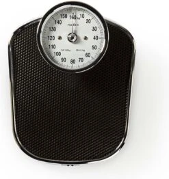 Nedis Personenweegschaal | Analoog | Zwart | Rubber | Antislip Weegplateau | Maximaal Weegvermogen: 160 Kg -MEDISANA Shop 1130x1200 1