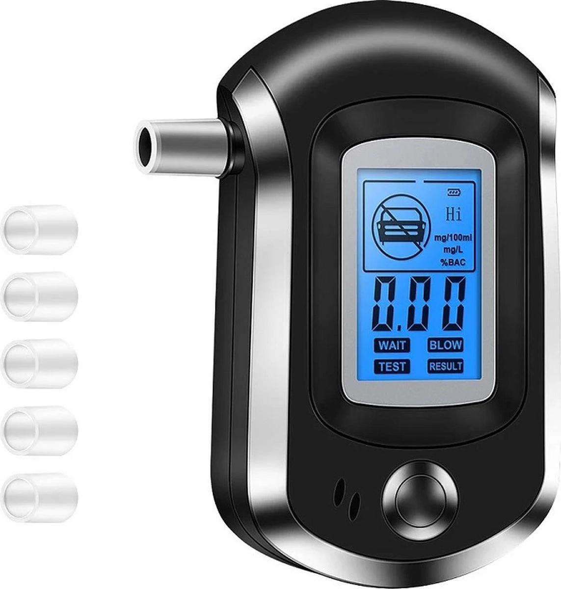 Digitale Alcoholtester Professioneel Met LCD Scherm En Geluidsmelding - Ademanalyse Test 3 Digitale Alcoholtester Professioneel Met LCD Scherm En Geluidsmelding - Ademanalyse Test