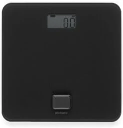 Brabantia ReNew Personenweegschaal Digitaal - Geen Batterij Nodig - Dark Grey