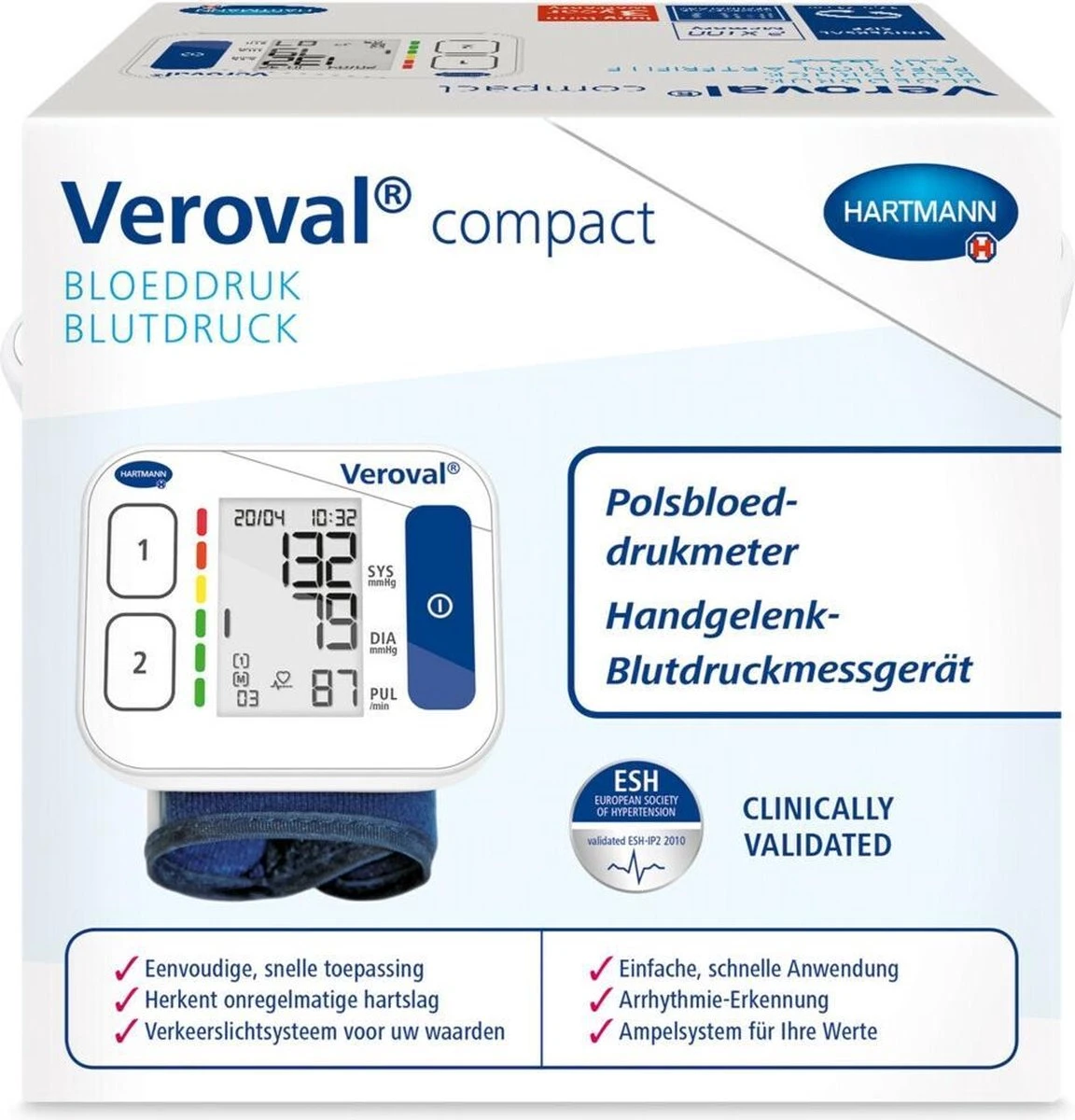 Veroval® Compact BPW22 - Polsbloeddrukmeter 9 Veroval® Compact BPW22 - Polsbloeddrukmeter - Afbeelding 7