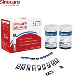 Sinocare - Sinocare Bloedglucosemeter, Safe-Accu Bloedglucosetestkit Met Bloedglucoseteststrips X 50 + Bloedsuikertestlancet X 50 + Diabetische Prikpen Zonder Code - Mg/dL 11 Sinocare - Sinocare Bloedglucosemeter, Safe-Accu Bloedglucosetestkit Met Bloedglucoseteststrips X 50 + Bloedsuikertestlancet X 50 + Diabetische Prikpen Zonder Code - Mg/dL -MEDISANA Shop 1156x1200 4