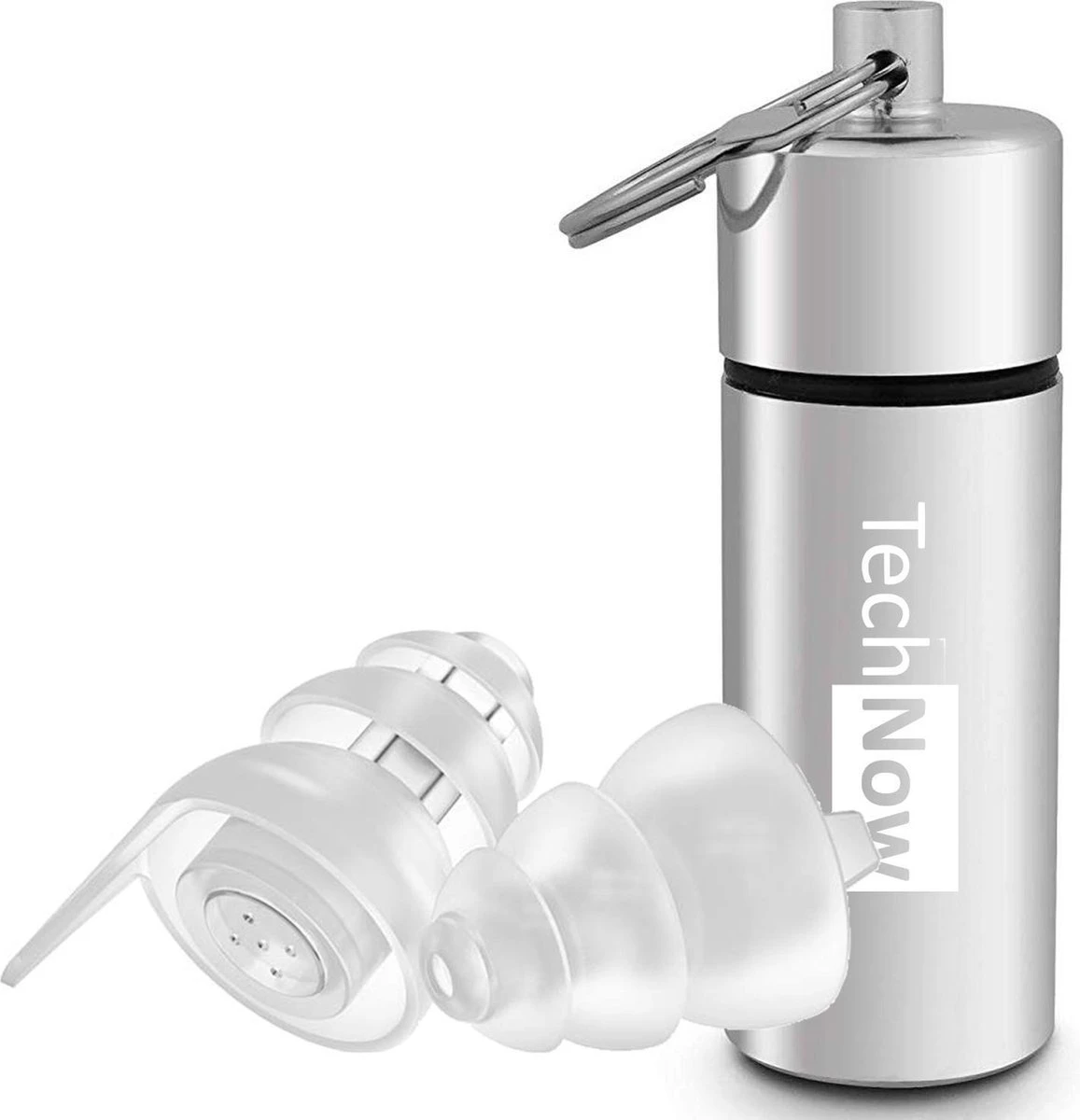 Oordoppen Gehoorbescherming Voor Muziek, Festival, Concert En Uitgaan - Transparant - SNR 23 DB - TechNow 3 Oordoppen Gehoorbescherming Voor Muziek, Festival, Concert En Uitgaan - Transparant - SNR 23 DB - TechNow