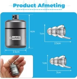 QuchiQ™ Partyplug - Festival Oordopjes - Oordoppen - Gehoorbescherming - Siliconen Plug Met Filter - 23 DB Protection -MEDISANA Shop 1160x1200 1