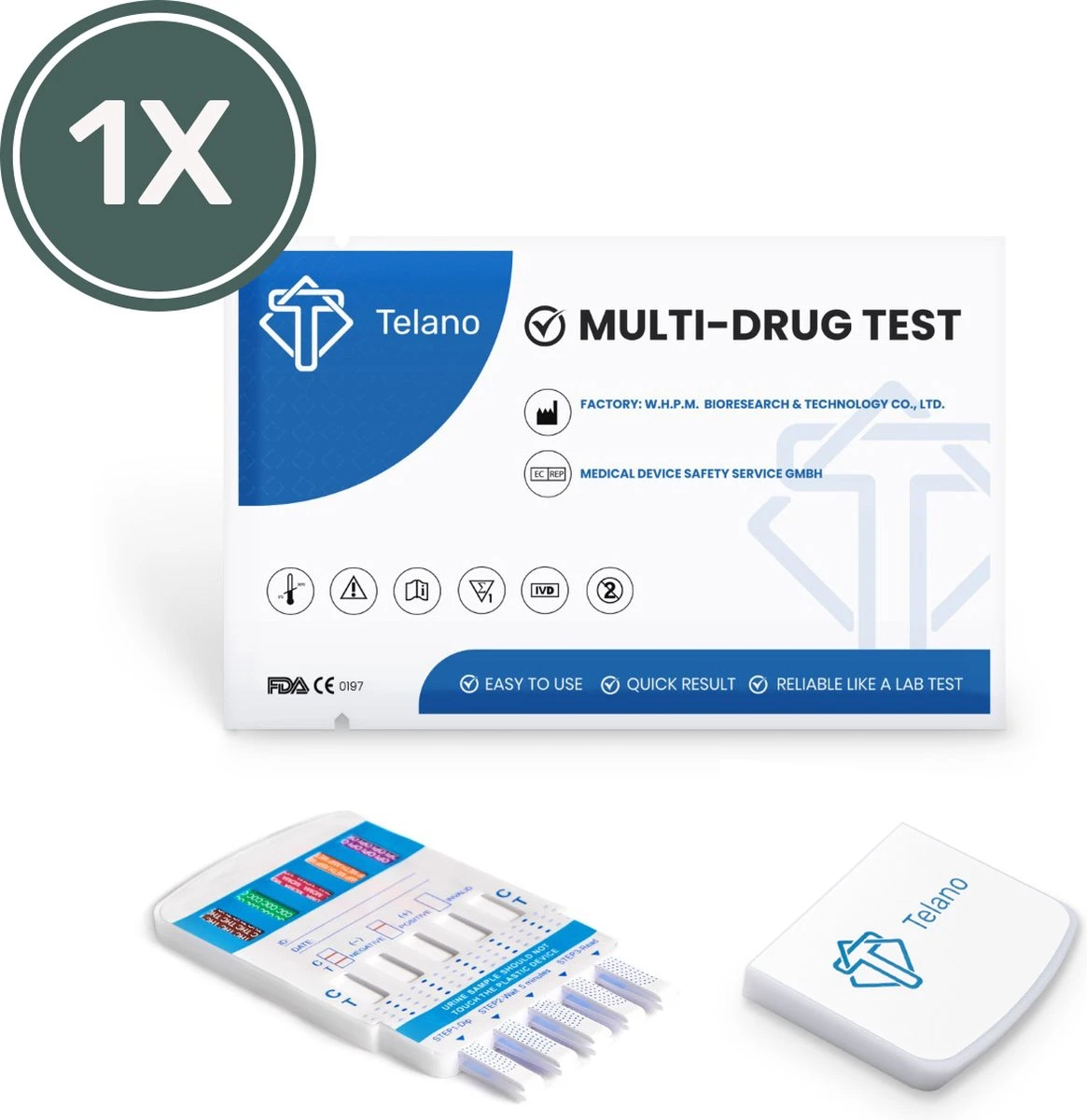 Telano Multidrugstest 10 - Urine Drugstest Test Op 10 Soorten Drugs - 1 Stuks 3 Telano Multidrugstest 10 - Urine Drugstest Test Op 10 Soorten Drugs - 1 Stuks