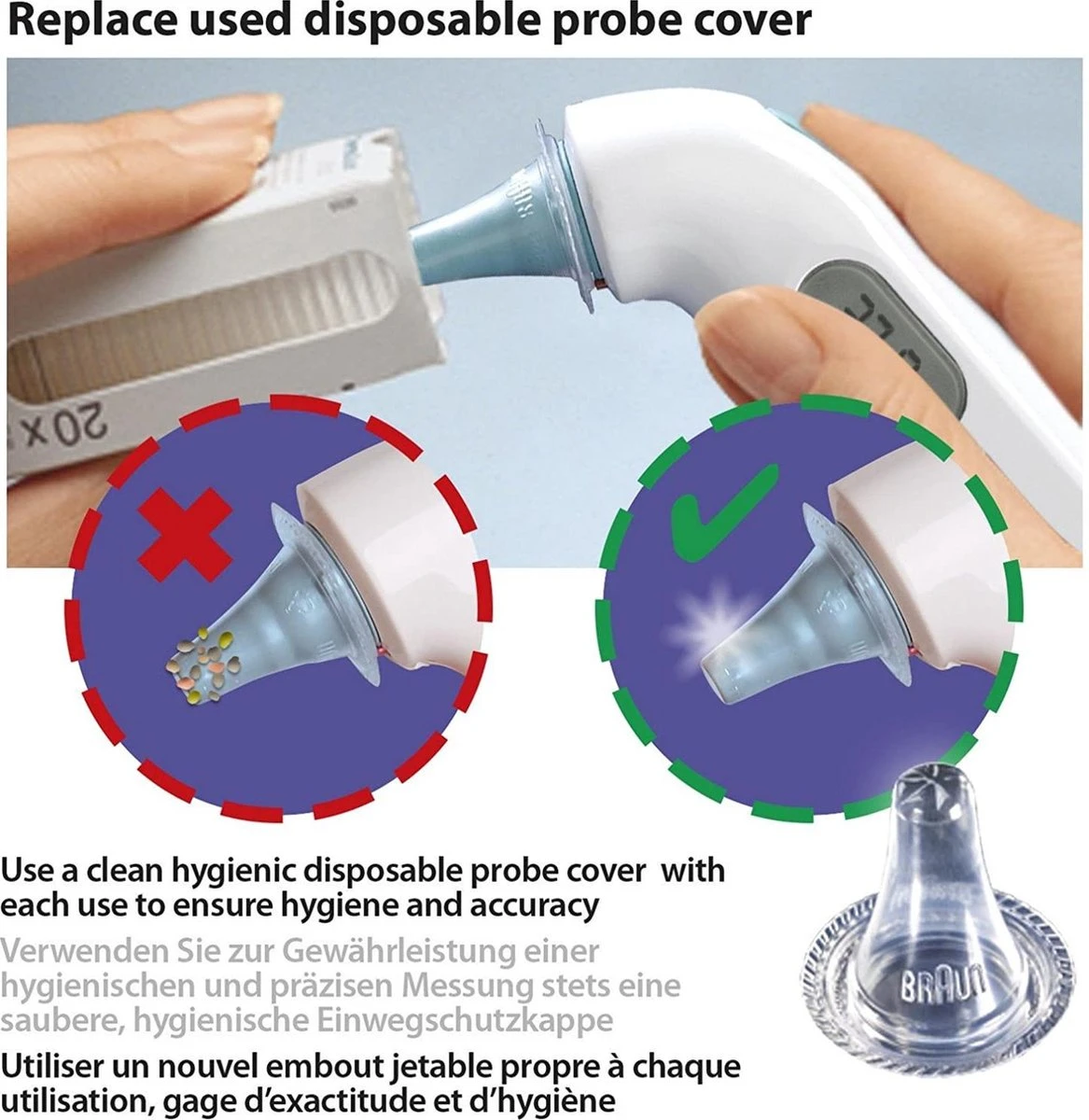 Braun Thermoscan 3 IRT 3030 Koortsthermometer Oor 7 Braun Thermoscan 3 IRT 3030 Koortsthermometer Oor - Afbeelding 5