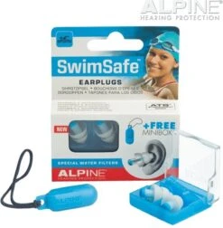 Alpine SwimSafe - Zwem Oordoppen - Voorkomt Oorpijn - Met Filters - Wit - SNR 10 DB - 1 Paar -MEDISANA Shop 1178x1200 6