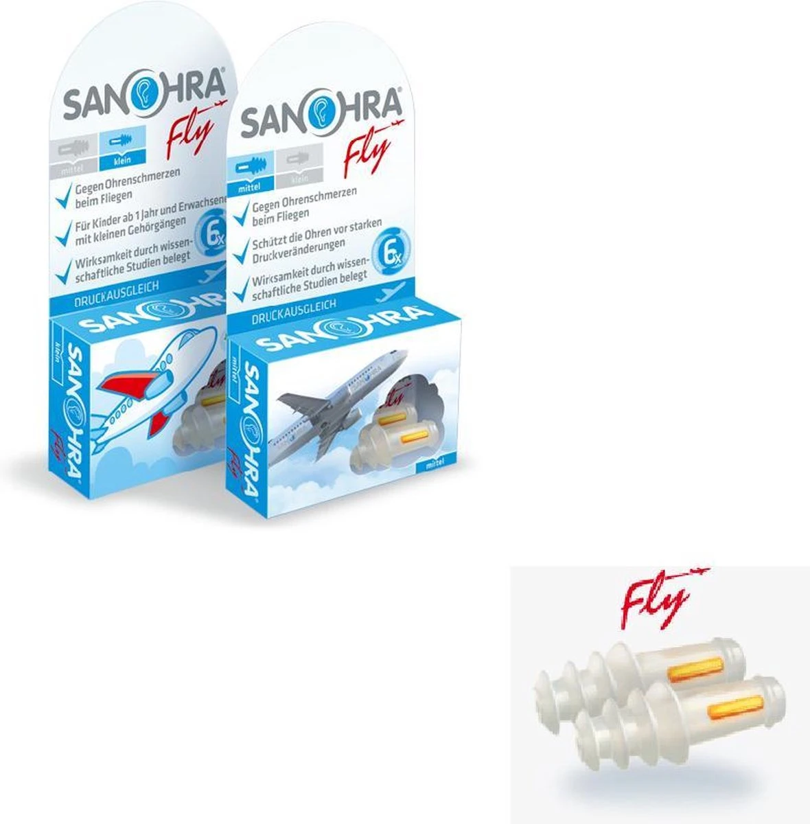 Sanohra - Vliegtuig - Kinderen - Oordoppen - 1 Paar 4 Sanohra - Vliegtuig - Kinderen - Oordoppen - 1 Paar - Afbeelding 2