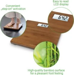Medisana PS 450 - Personenweegschaal - Bamboe Dark -MEDISANA Shop 1187x1200