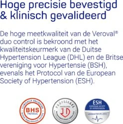 Veroval® Duo Control Bovenarm Bloeddrukmeter Met Large Band (32 - 42 Cm) -MEDISANA Shop 1190x1200 1