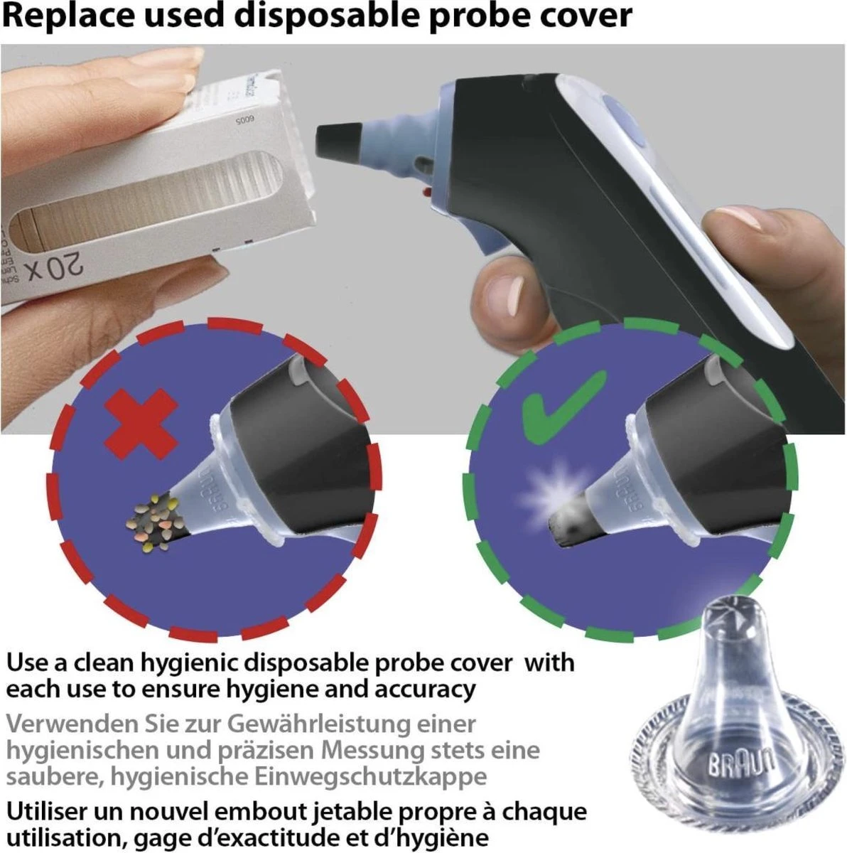 Braun IRT 6520B ThermoScan 7 MNLA - Lichaamsthermometer - Zwart 7 Braun IRT 6520B ThermoScan 7 MNLA - Lichaamsthermometer - Zwart - Afbeelding 5