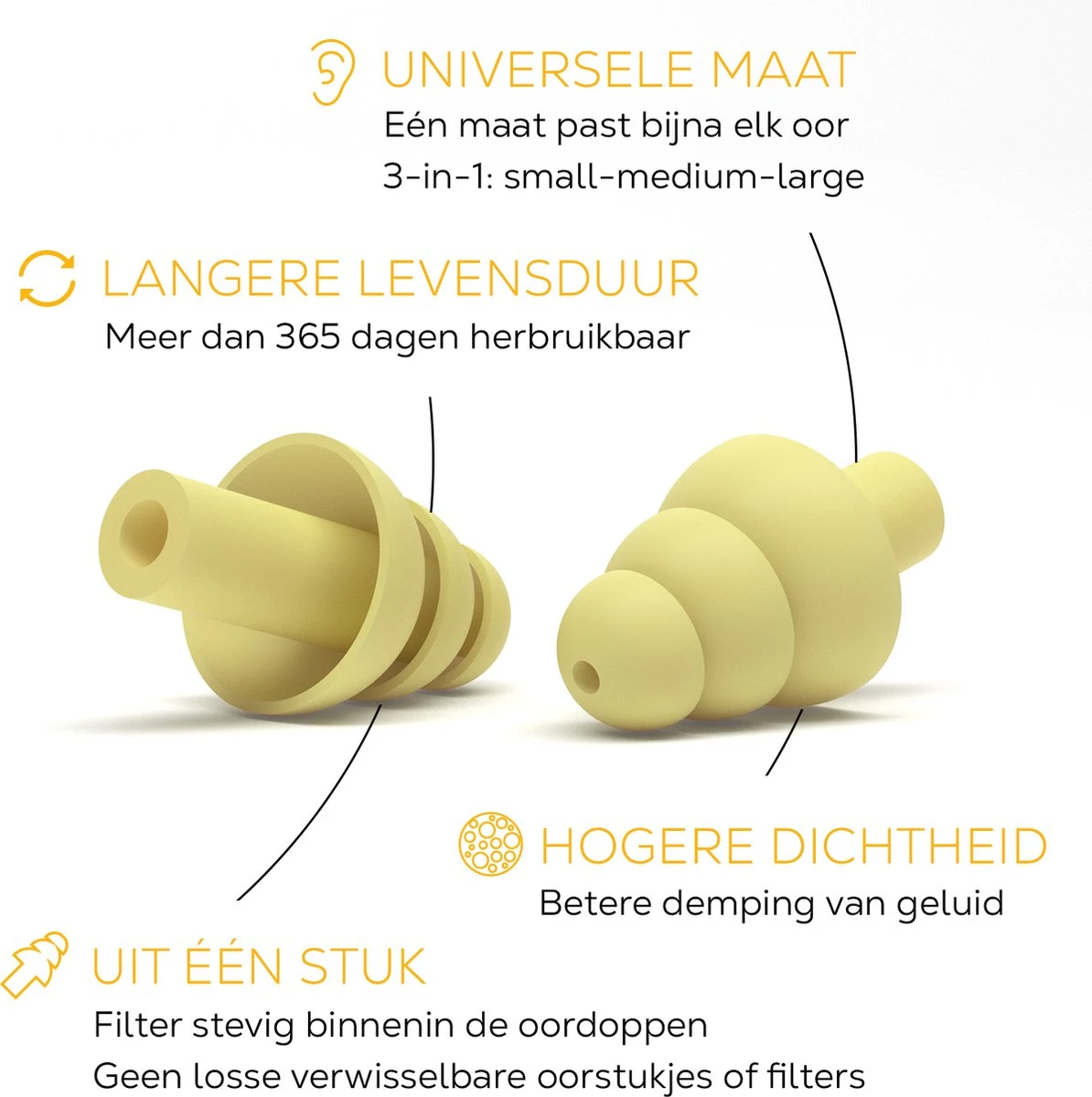 Shush Biker Earplugs - De Beste Motor Oordoppen Tegen Windruis Op De Motor - Gehoorbescherming Met Keramisch Filter Voor De Beste Prestaties (SNR 24 DB) - Meer Dan 365x Herbruikbaar 6 Shush Biker Earplugs - De Beste Motor Oordoppen Tegen Windruis Op De Motor - Gehoorbescherming Met Keramisch Filter Voor De Beste Prestaties (SNR 24 DB) - Meer Dan 365x Herbruikbaar - Afbeelding 4