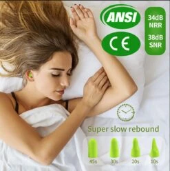 Dison® - 120 Slaapoordoppen – Snurken – Oordoppen – Slaap Oordopjes – Slapen – Anti Snurk – Slaaphulp – Geluid – Geluidsoverlast – Gehoorbescherming – Hoge Demping – Studeren – Festival – Motorrijden – Vliegtuig – Reizen – Vuurwerk – Lawaai – Foam -MEDISANA Shop 1197x1200 10