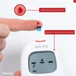 Sinocare Safe AQ Smart - Professionele Glucosemeter - Mmol/L - Inclusief 50 Teststrips & 50 Naalden -MEDISANA Shop 1197x1200 8