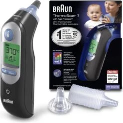 Braun IRT 6520B ThermoScan 7 MNLA - Lichaamsthermometer - Zwart
