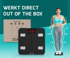 FITAGE Personenweegschaal - Weegschaal Met 17x Lichaamsanalyse - Vetpercentagemeter - FITAGE App 20 FITAGE Personenweegschaal - Weegschaal Met 17x Lichaamsanalyse - Vetpercentagemeter - FITAGE App -MEDISANA Shop 1200x1000 15