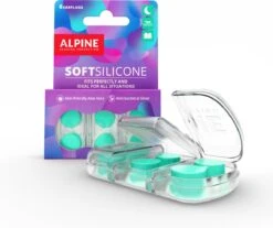 Alpine SoftSilicone - 6 Kneedbare Silicone Oordoppen - 28dB Geluiddempende Oordoppen Voor Slapen, Zwemmen & Concentratie - 3 Paar (6 Stuks)