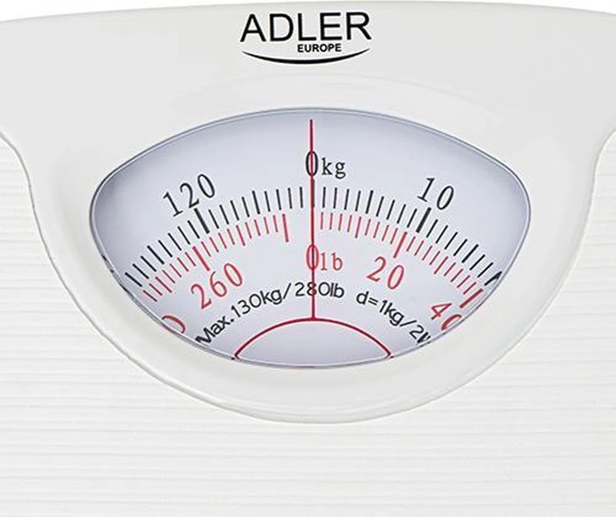 Adler Top Choice - Analoge Weegschaal - Wit - Tot 130 Kg 3 Adler Top Choice - Analoge Weegschaal - Wit - Tot 130 Kg