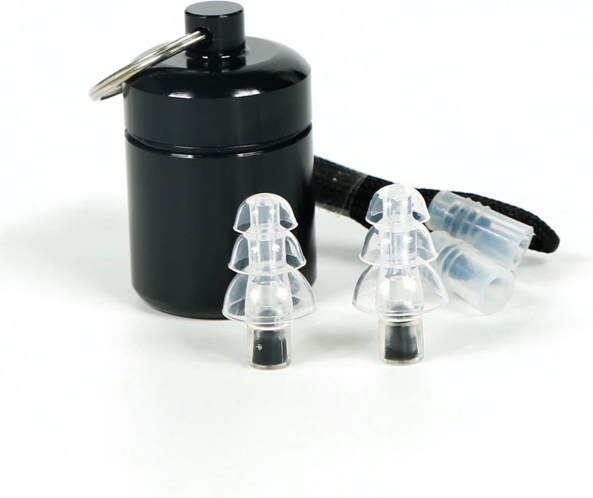 Naison Oordoppen - Gehoorbescherming 23 DB - Oordopjes Voor Festival - Incl Opbergdoosje En Touw - Transparant 3 Naison Oordoppen - Gehoorbescherming 23 DB - Oordopjes Voor Festival - Incl Opbergdoosje En Touw - Transparant