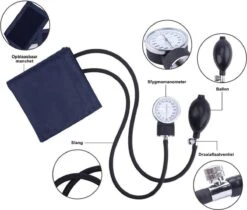 Handmatige Bloeddrukmeter Bovenarm Met Stethoscoop In Zwart Etui -MEDISANA Shop 1200x1019 1