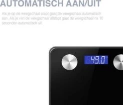 Swiss Homes® | Slimme Weegschaal Met Gratis App | Digitale Bluetooth Personenweegschaal Met Lichaamsanalyse| Tot 180Kg| BMI, Vetpercentage, Spiermassa, Visceraal Vet Etc. | Zwart -MEDISANA Shop 1200x1027