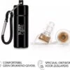 SleepCore® - Gehoorbescherming – Muziek – Festival – Concert – Uitgaan – Ruis – Lawaai - Hoge Demping – Earplugs – Studeren – Geluidsoverlast - Sound Plugs – Sound – Geluid – Disco - Discotheek - Club - Party