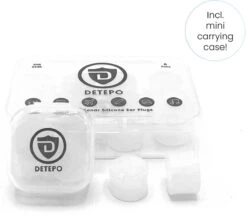 Detepo Siliconen Oordopjes - Gehoorbescherming - Slaap Oordoppen - Party Plugs - Sleep Plugs - Op Maat Te Maken - Herbruikbaar - Slapen - Snurken - Festival - Zwemmen - Incl. E-book Met Slaaptips -MEDISANA Shop 1200x1055