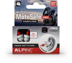 Alpine Motosafe Race - Motor Oordoppen - Gehoorbescherming Race - Wit - 1 Set - 20dB -MEDISANA Shop 1200x1057 4