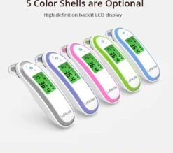 LaNicole®-Infrarood- Oor-voorhoofd-thermometer-Grijs Kleur-Koortsthermometer-kinderen-baby- Volwassen -MEDISANA Shop 1200x1063 1