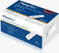ACON Flowflex SARS-CoV-2 Antigeen Sneltest (zelftest) Box Set Van 25st -MEDISANA Shop 1200x1067 3