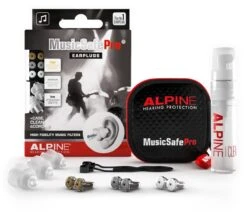Alpine MusicSafe Pro - Premium Gehoorbescherming Voor Muziekevenementen, Concerten En Festivals - 3 Sets Verwisselbare Filters 16dB/19dB/22dB - Transparant - 1 Paar