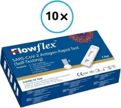 FlowFlex Zelftest - Covid-19 - 10 Stuks - Verpakt Per 1 Stuk - Corona Zelftest - Corona Covid Sneltest (SARS, RIVM Goedgekeurd)